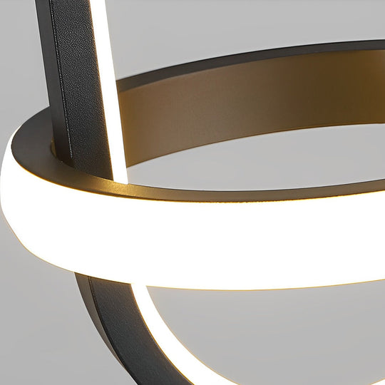 Round Creative Three-Step Dimming LED Nordic Chandelier Pendant Light