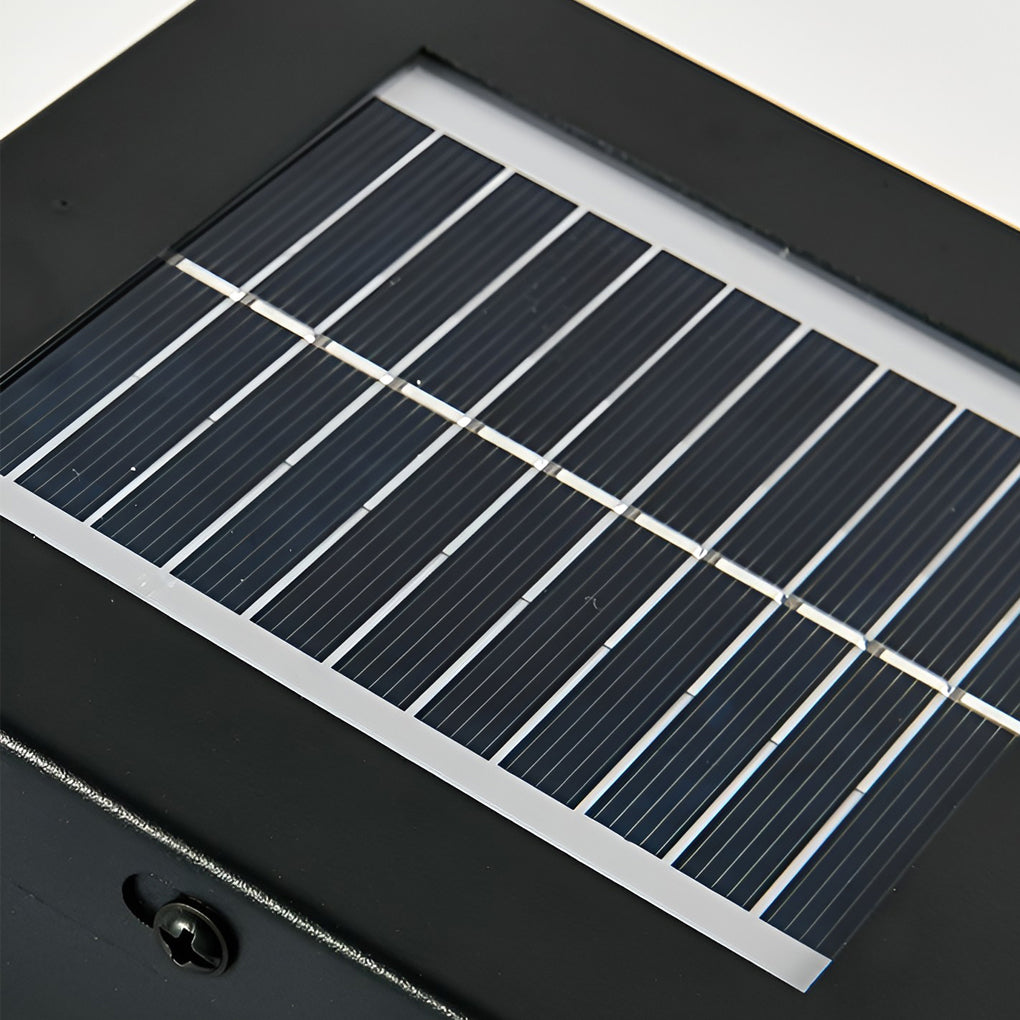 Remote Controlled Industrial Solar Bollard Lights Waterproof and Square Outdoor Lighting