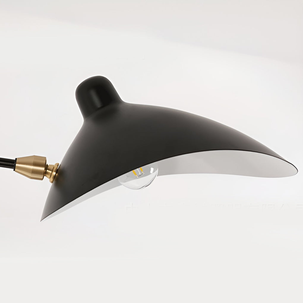Adjustable Industrial Swing Arm Wall Lamp