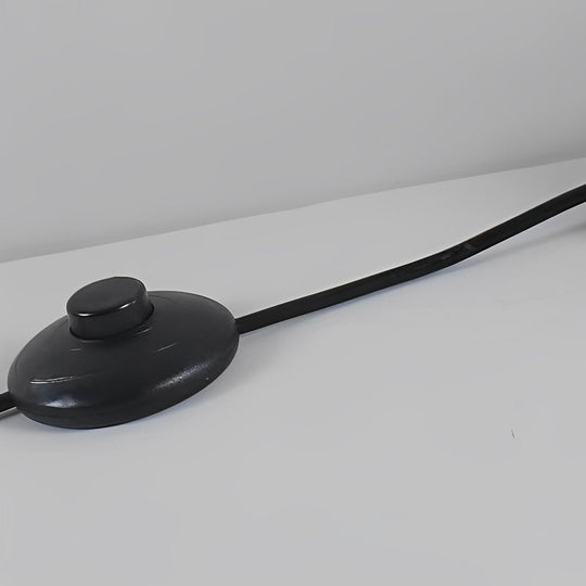 Modern Minimalist LED Oval Floor Lamp – 53" Standing Lamp with Sculptural Design, Warm White Light, Foot Switch Control