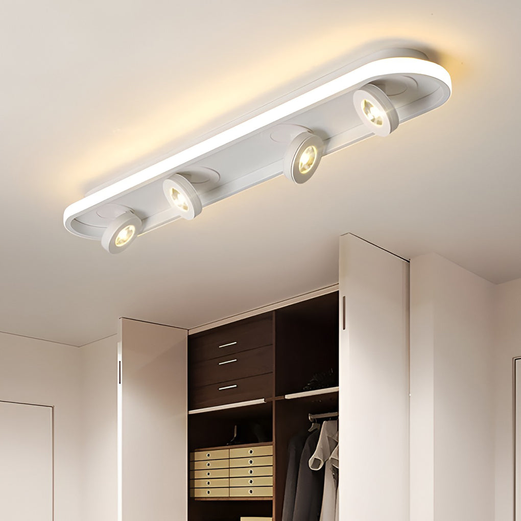 Rounded Rectangular – LED Adjustable Spotlight Modern Ceiling Light