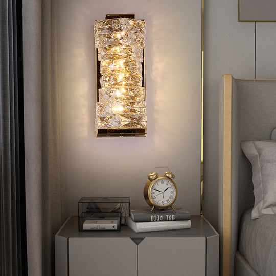 Creative Crystal LED Wall Sconce with 3 Step Dimming