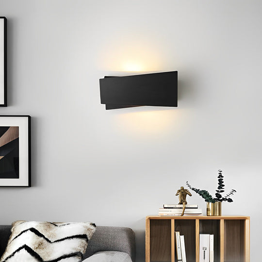 Folding Rectangular Modern LED Up and Down Wall Lamp