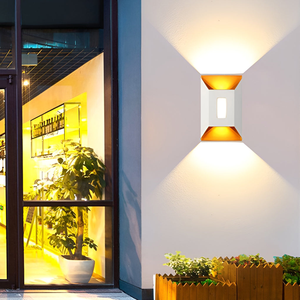 Waterproof LED Up and Down Wall Lamp Modern Outdoor Wall Sconce