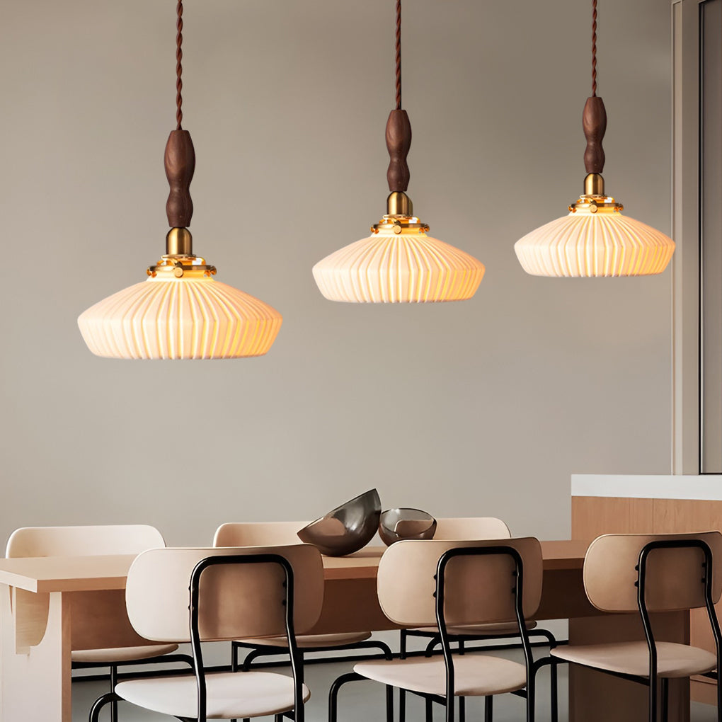 Creative Ceramic Copper LED 12W Nordic Pendant Light or Plug-in Wall Lamp