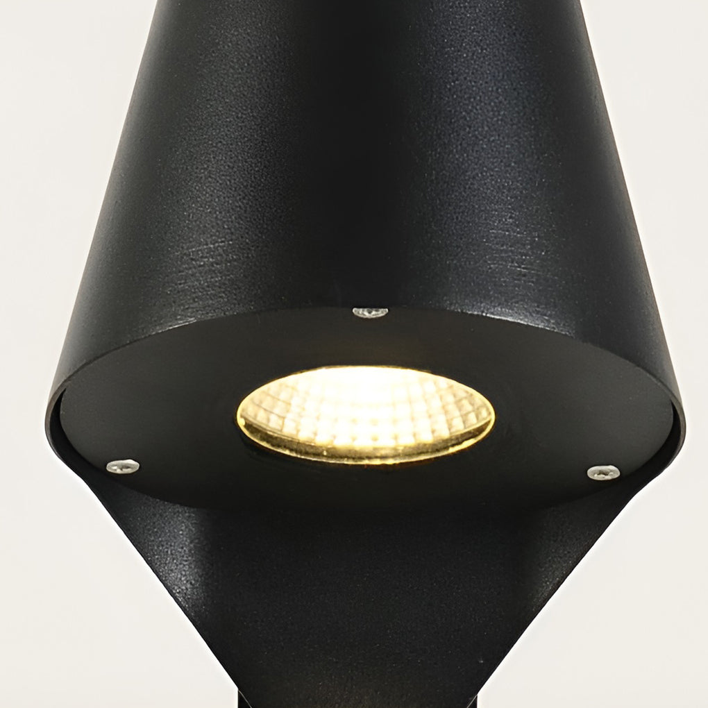 10W LED Black Minimalist Outdoor Pathway Light