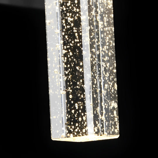 Waterproof LED 10W Crystal Black Modern Outdoor Wall Lamp