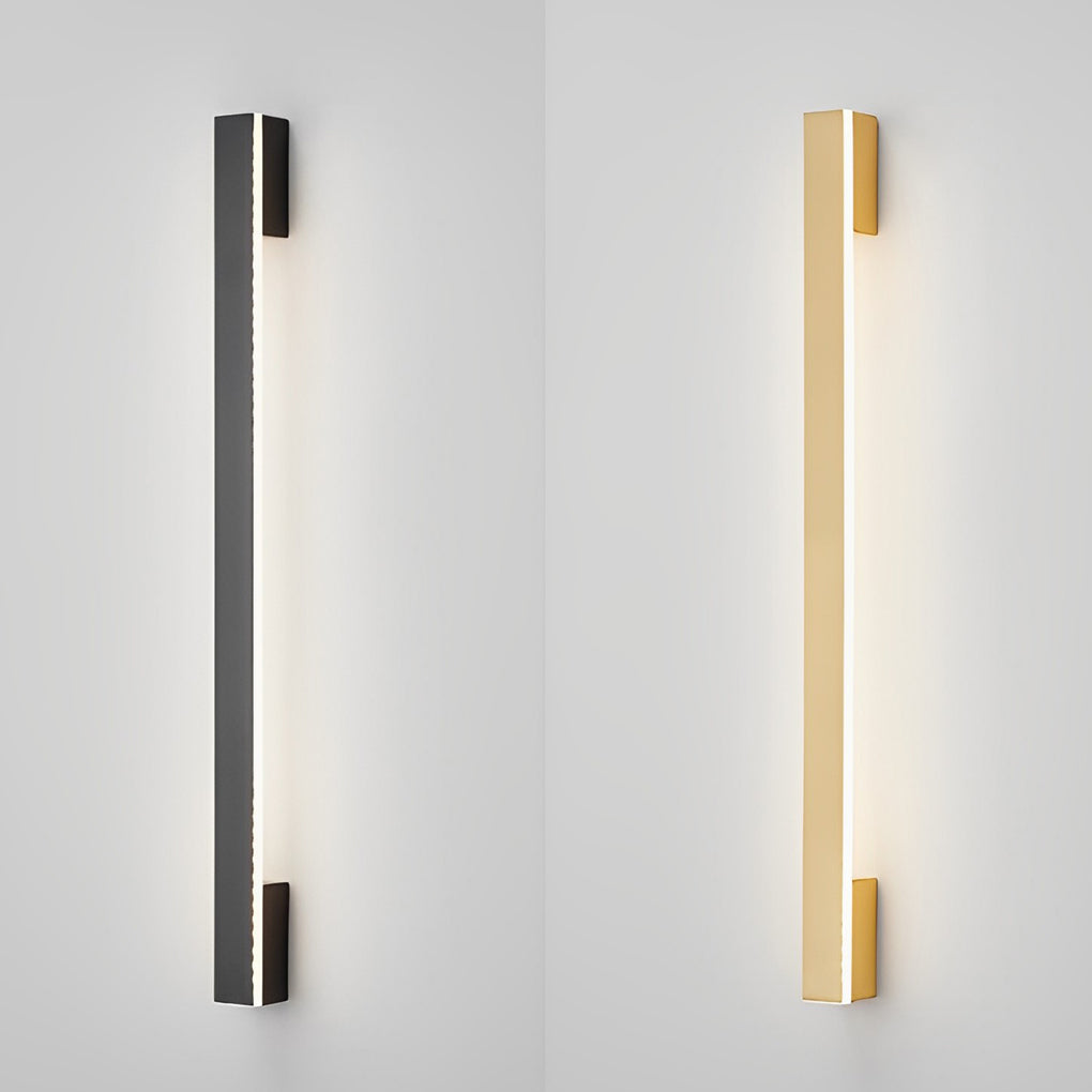 Minimalist Linear Copper LED Wall Lamp with 3-Step Dimming
