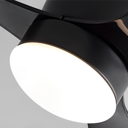 52 Inch Modern 3-Blade Ceiling Fan with 3-Step Dimmable LED and Remote Control