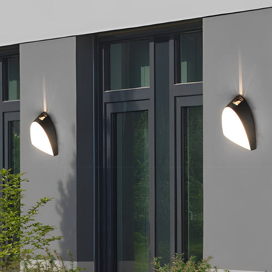 Creative Black Aluminum Modern LED Outdoor Wall Sconce