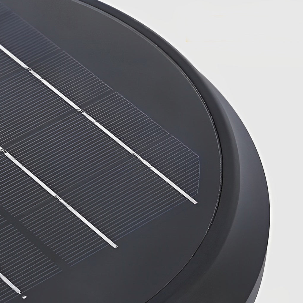 Round Flower LED Waterproof Modern Solar Wall Lamp