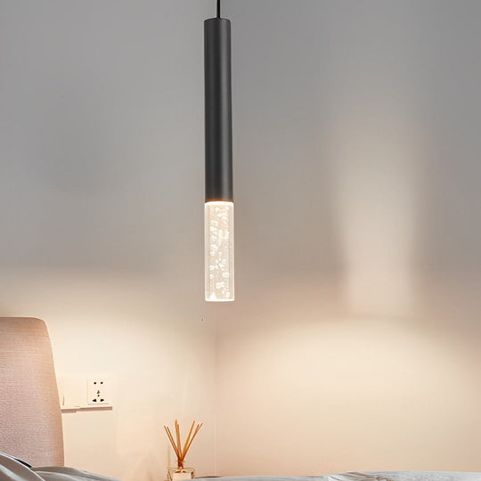 Personality Minimalist LED Black Nordic Pendant Light for Kitchen Island