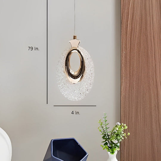 Creative Circle Anodized Acrylic LED Modern Pendant Light