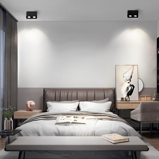 Square Adjustable – Three-Step Dimming LED Ceiling Grille Light