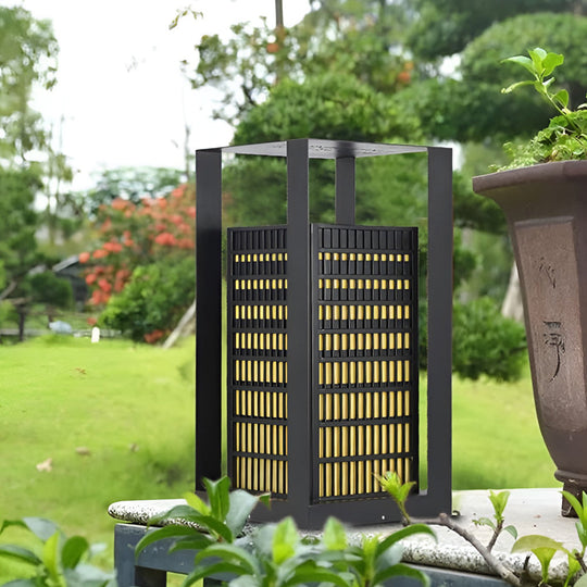 Black Industrial LED Outdoor Pathway Lantern