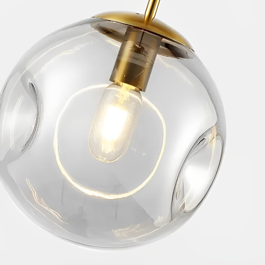 Creative Glass Globe Metal Nordic Small Chandelier Pendant Light