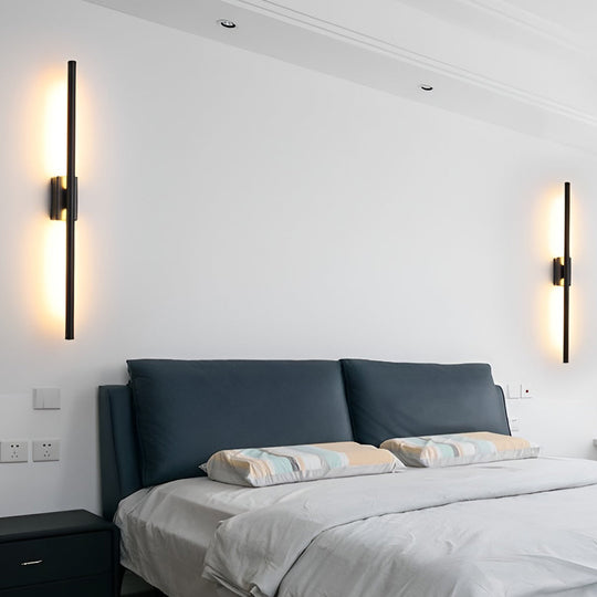 Electroplated Metal Linear LED Wall Sconce