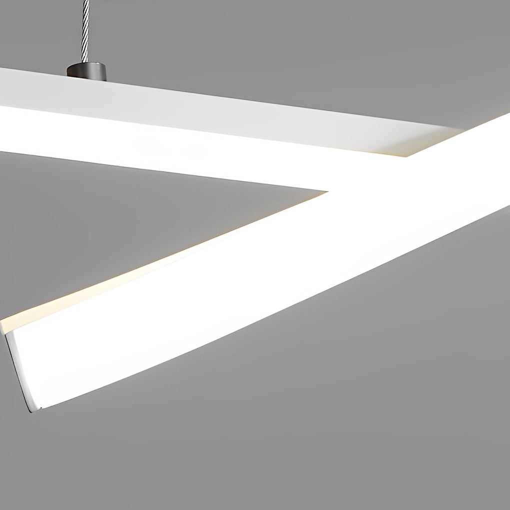 Double Wavy Minimalist LED Modern Pendant Light
