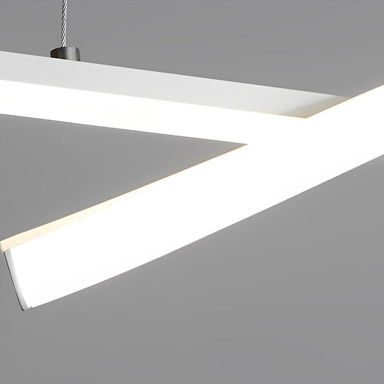 Double Wavy Minimalist LED Modern Pendant Light