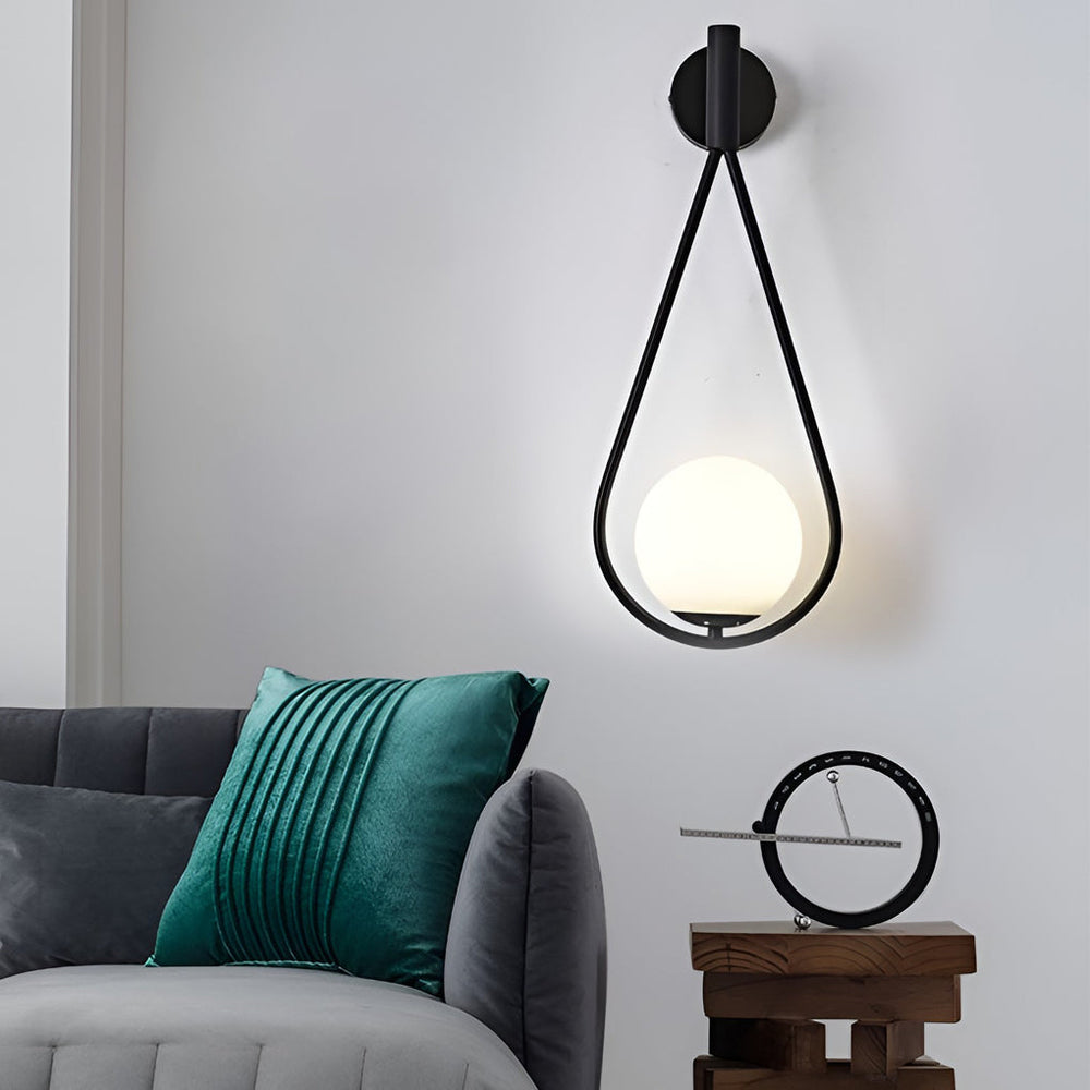 Water Drop Shaped LED Nordic Wall Lamp – Modern Wall Sconce