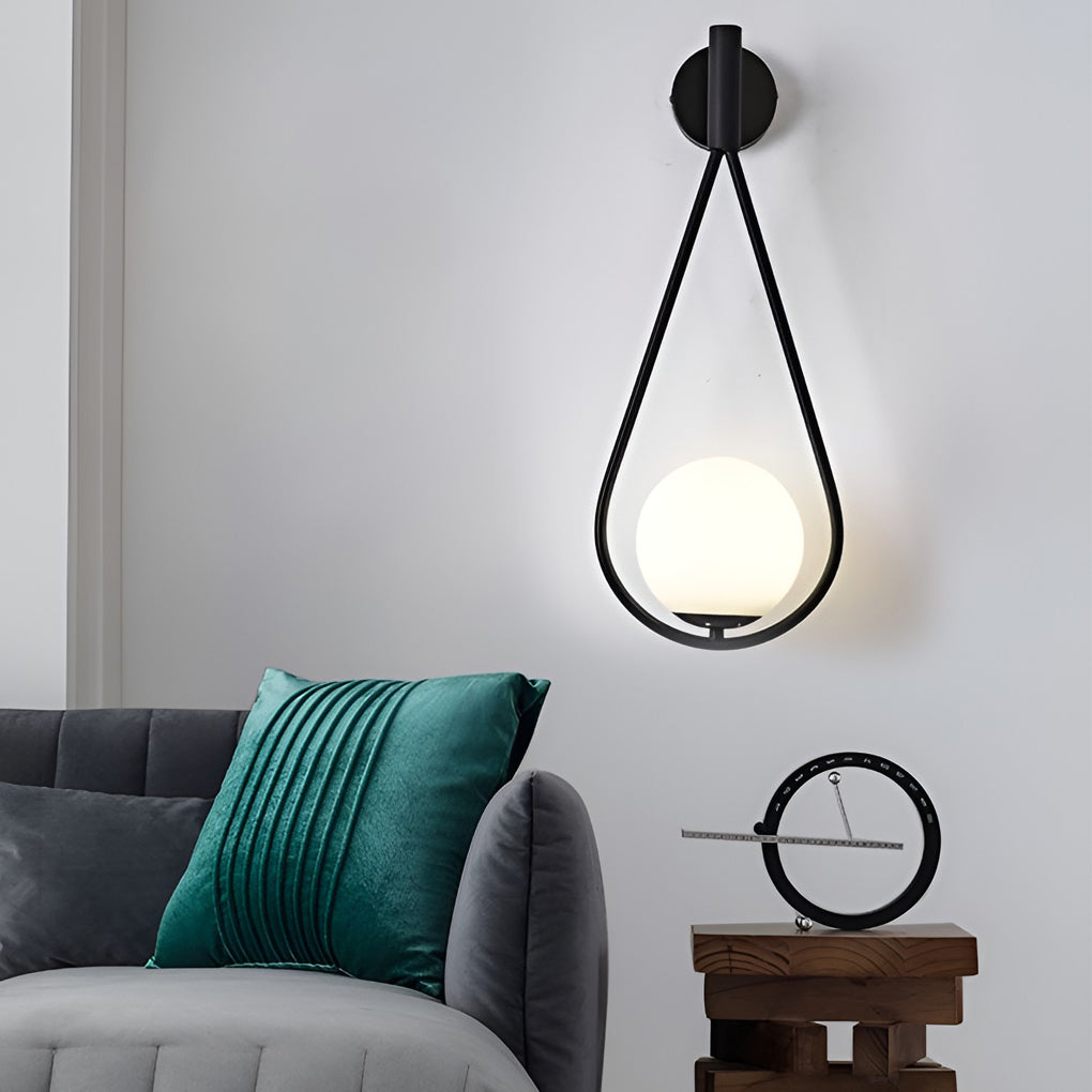 Water Drop Shaped LED Nordic Wall Lamp – Modern Wall Sconce