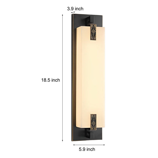 Outdoor Waterproof LED Copper Retro Exterior Wall Lights Sconces