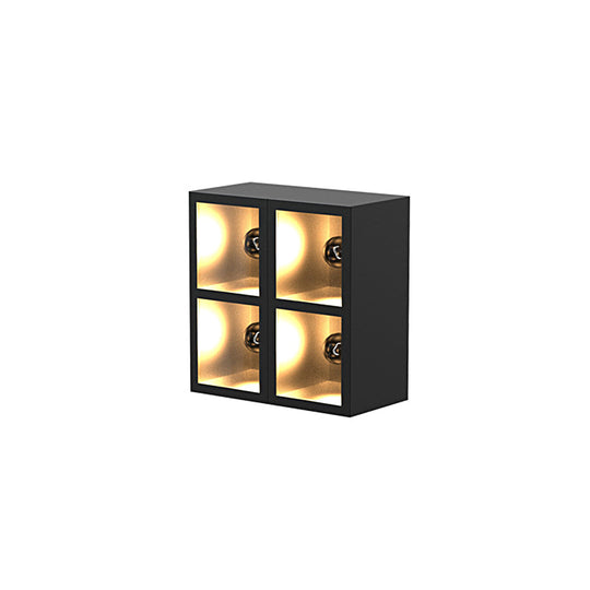 Waterproof Creative Square Combination Wall Lamp with Flowerpot