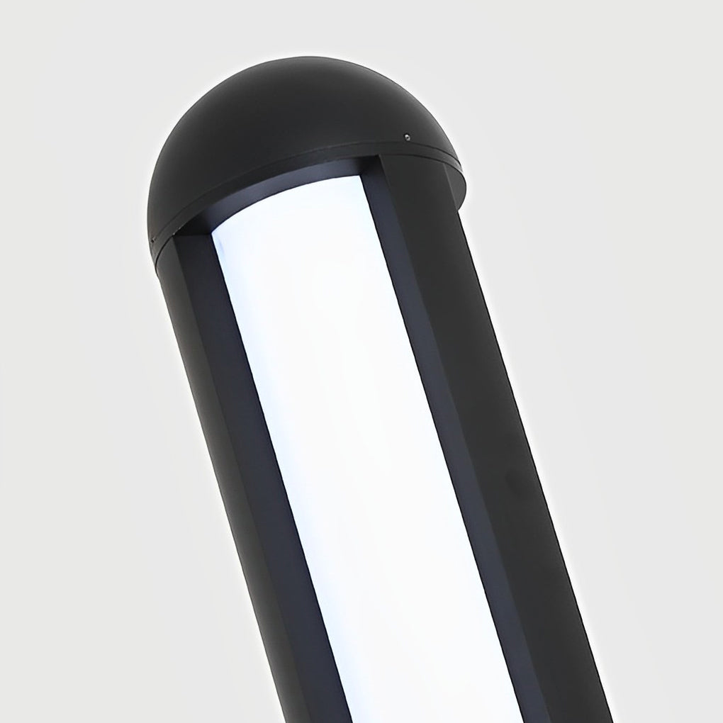 Minimalist Waterproof LED Black Modern Residential Outdoor Bollard Lights Yard Lighting