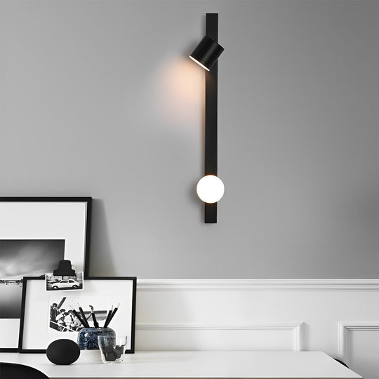 Adjustable Minimalist Electroplated LED Wall Lamp