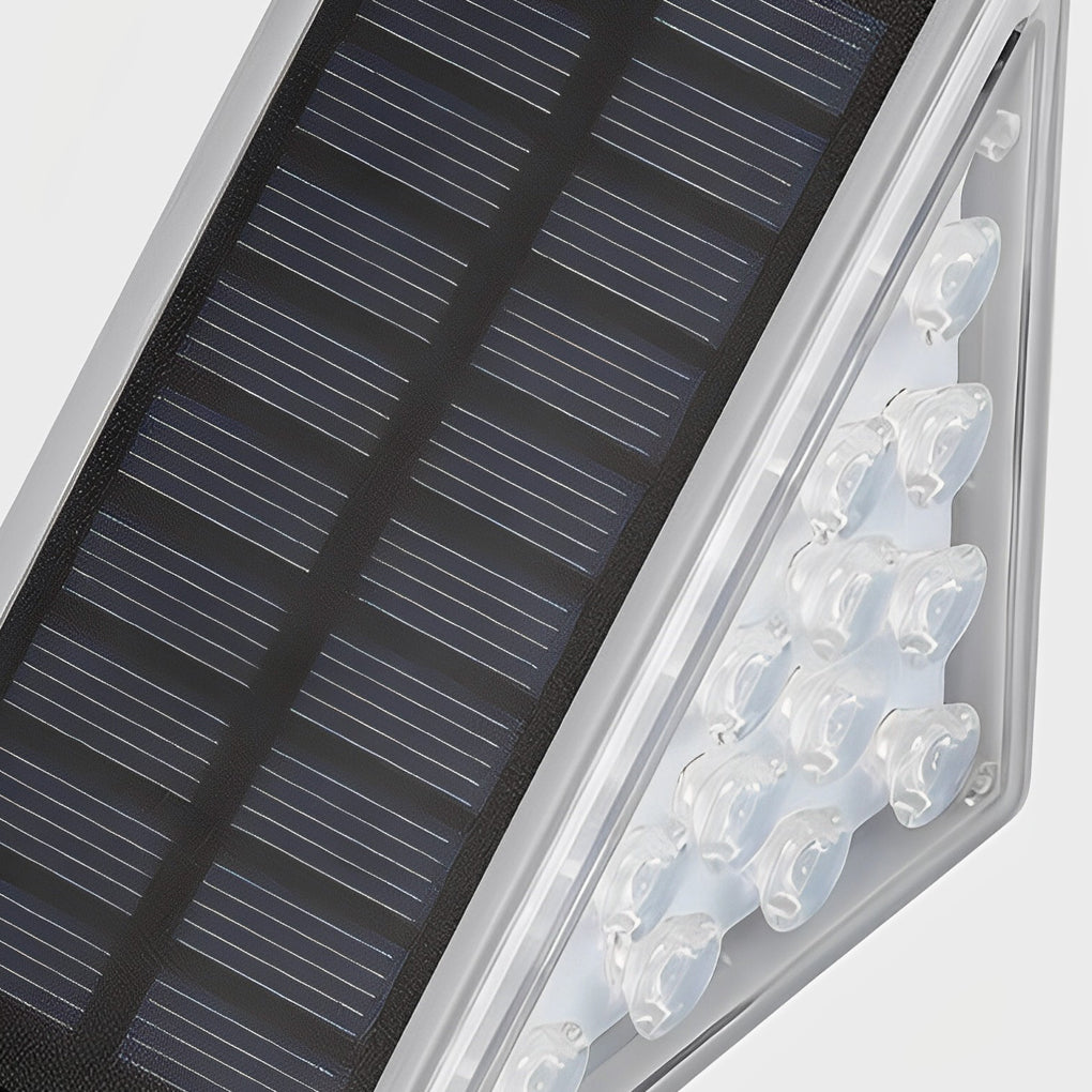 Triangle Automatic Charging LED Solar Step-Mounted Outdoor Lights