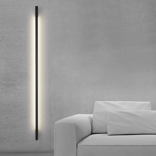Minimalist Strip LED Wall Lamp with 3-Step Dimming