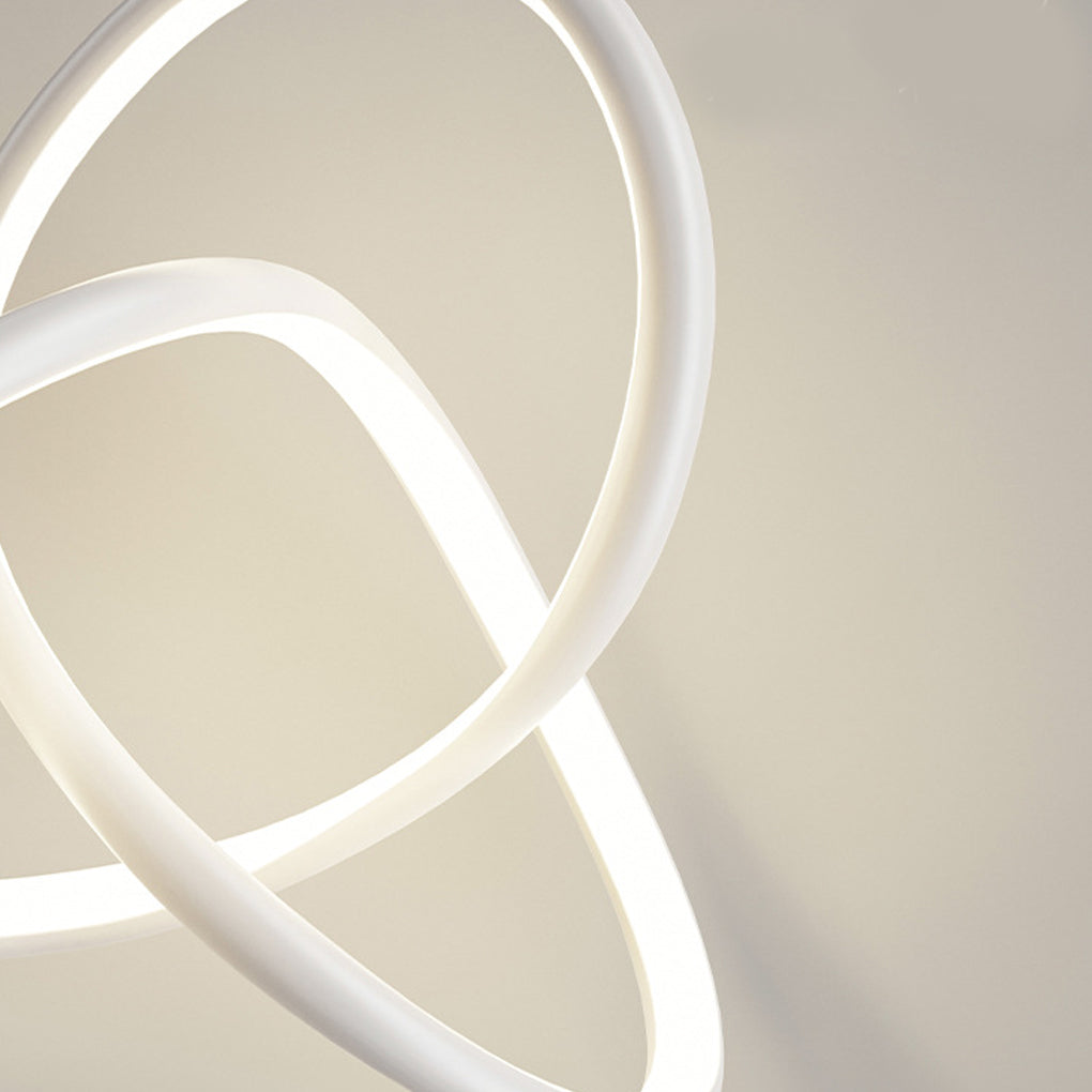 Circular Rings Creative Three-Step Dimming LED Modern Chandelier Light