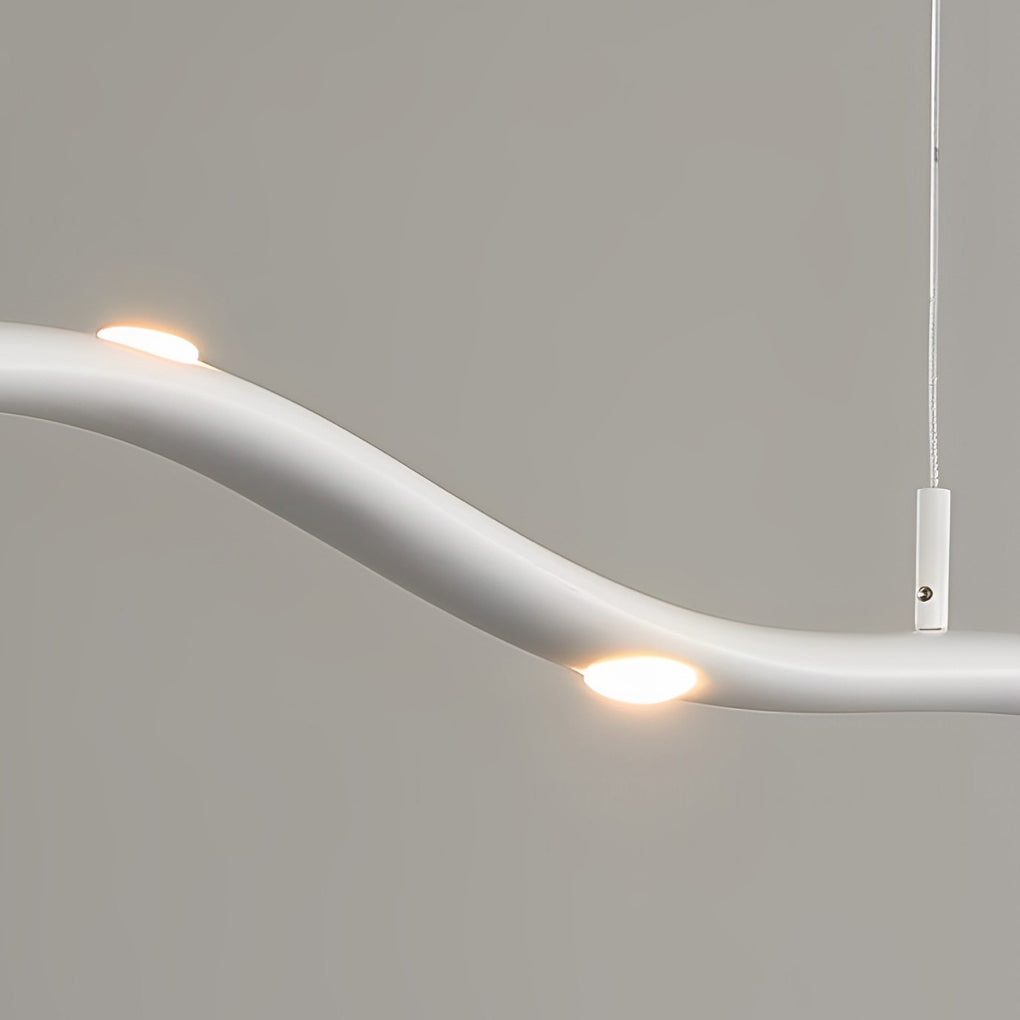 Long Branches Stepless Dimming LED White Modern Chandelier