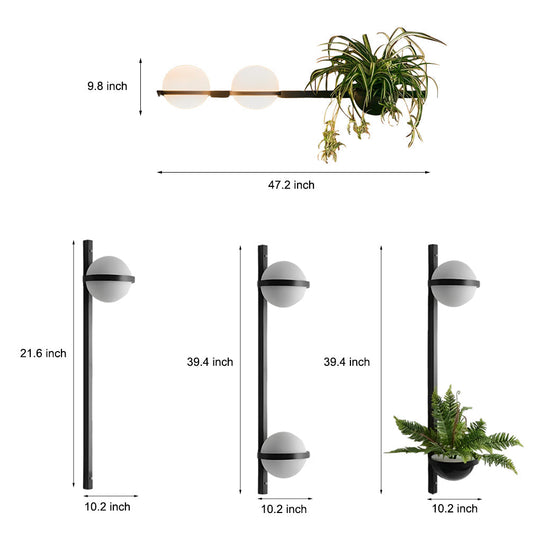Creative Flowerpot Outdoor Wall Light