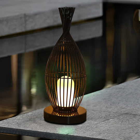 Industrial Caged LED Outdoor Floor Lamp Waterproof