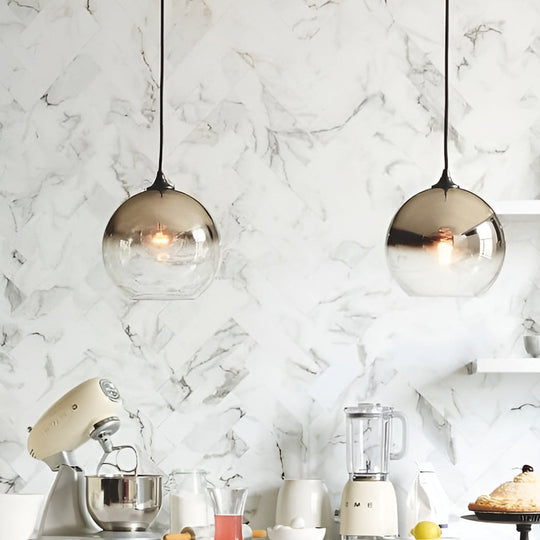 Globe – Modern Glass LED Pendant Light for Kitchen and Dining Room