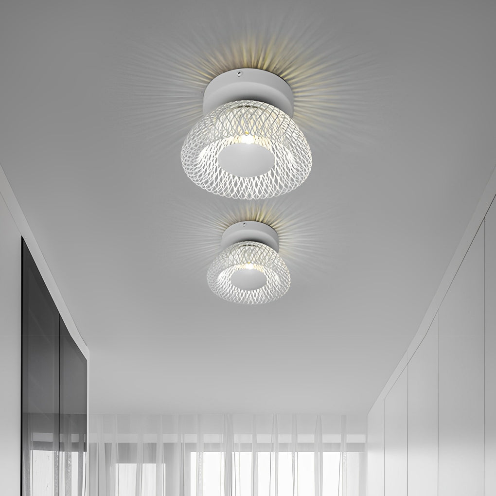 Circular Nest Grid Artistic Modern LED Wall Lamp