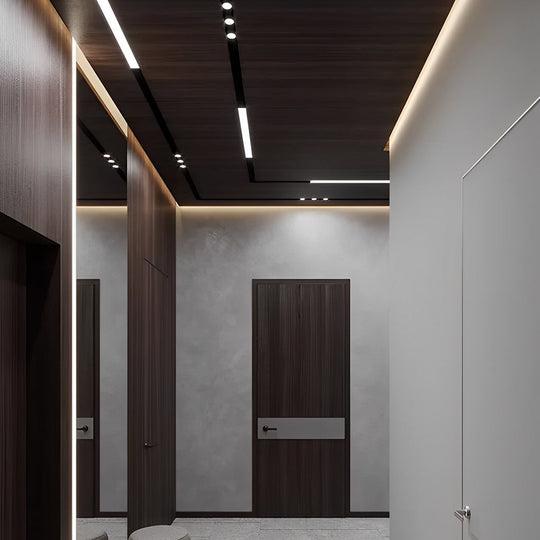 Mini Recessed Invisible LED Strip Cabinet Lights (Set of 4)