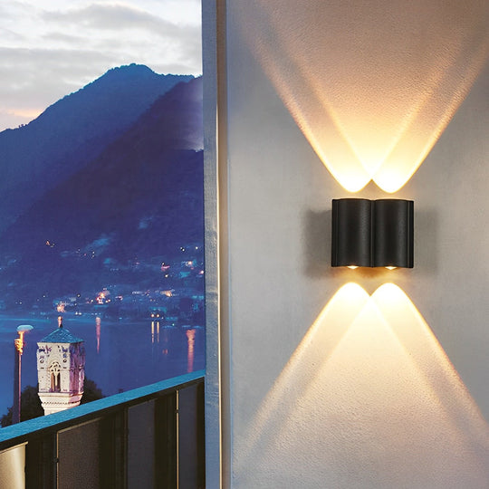 Creative Wave Up and Down LED Waterproof Modern Wall Washer Light