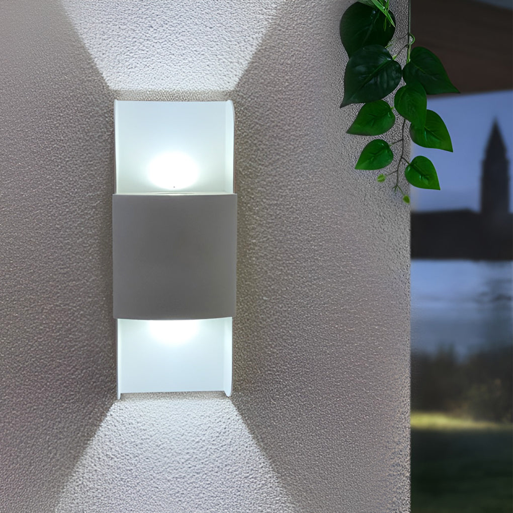 Modern LED Up and Down Outdoor Wall Sconce Waterproof Light