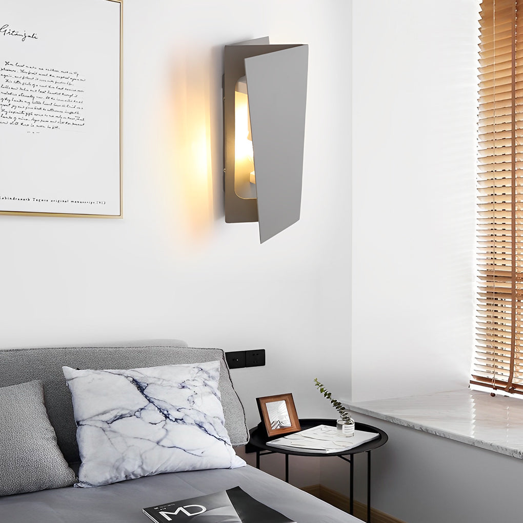 Folding Rectangular Modern LED Up and Down Wall Lamp