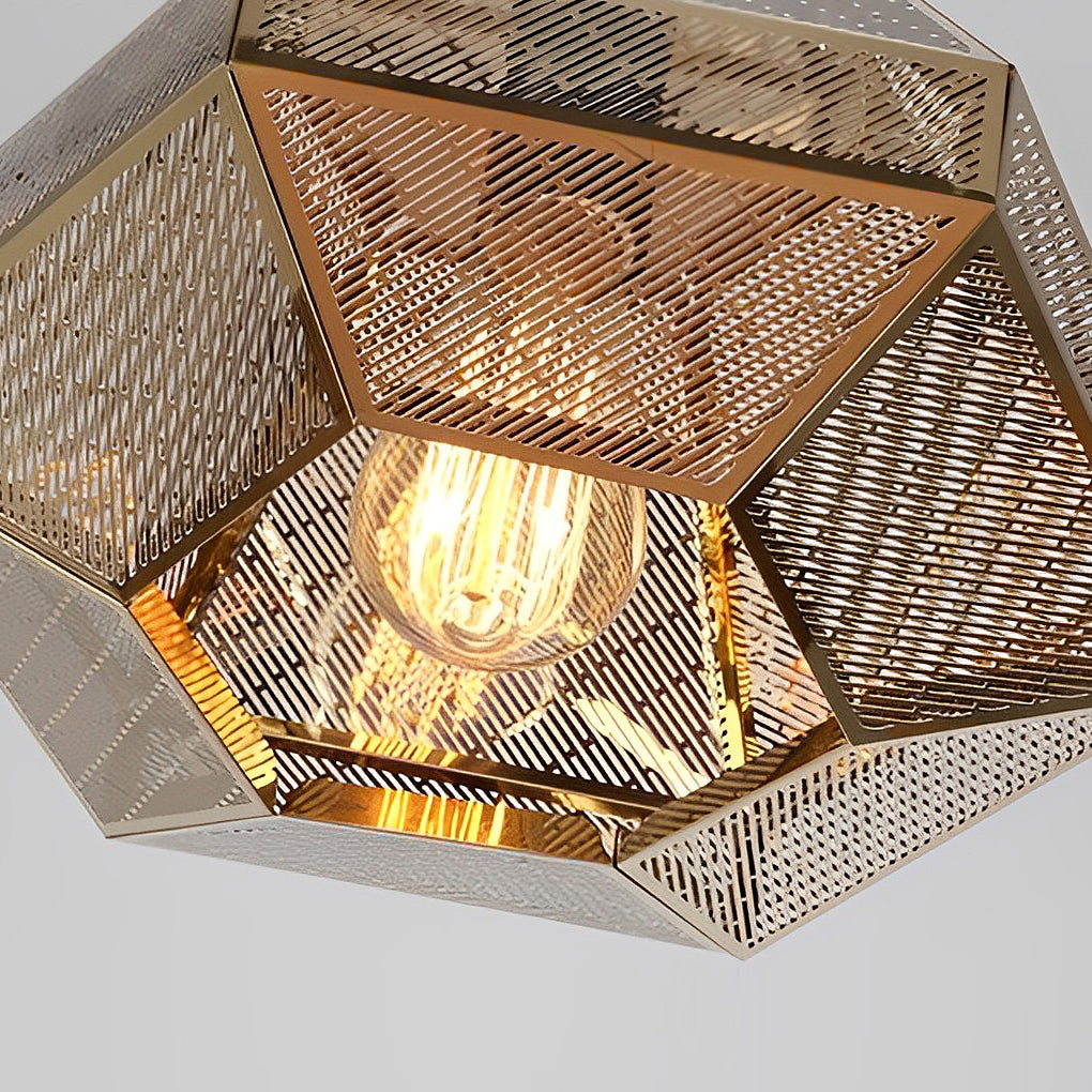 Electroplated Stainless Steel Creative Geometric Nordic Pendant Light