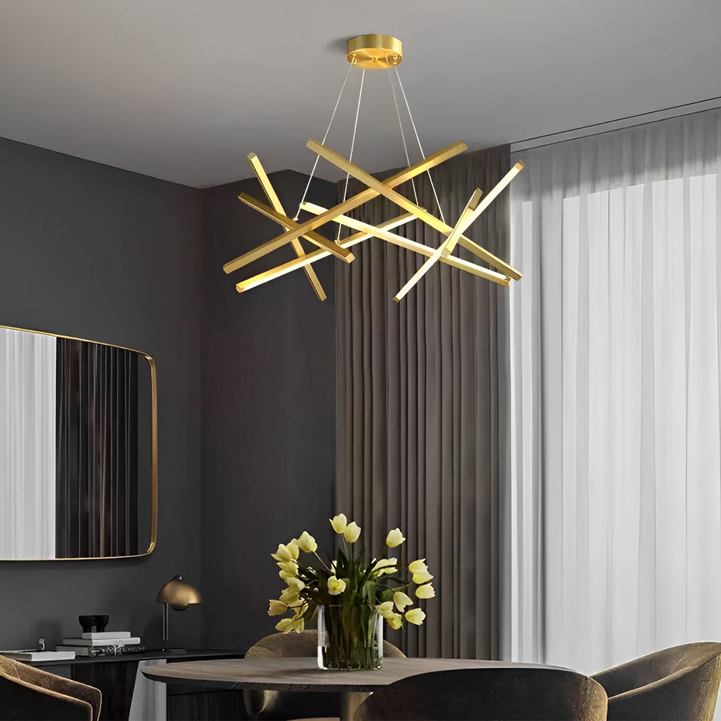 8-Light Modern LED – Sputnik Chandelier Stylish Ceiling Lighting