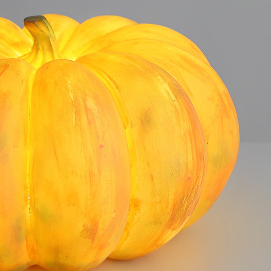Portable Pumpkin-Shaped Resin LED Outdoor Lawn Light