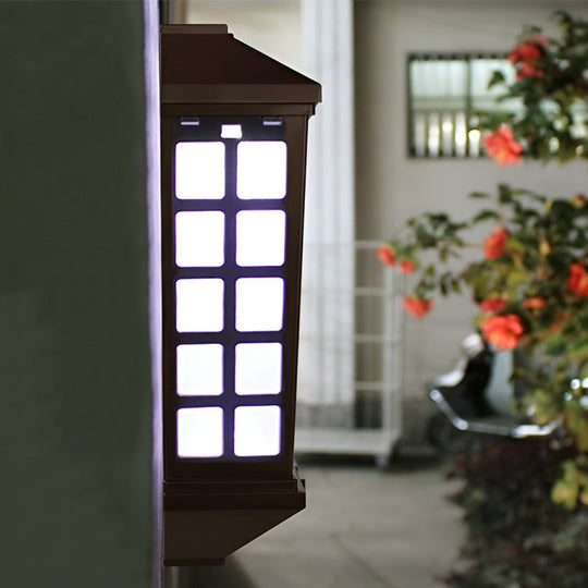 Solar LED Light Controlled Motion Sensor Modern Outdoor Wall Lamp
