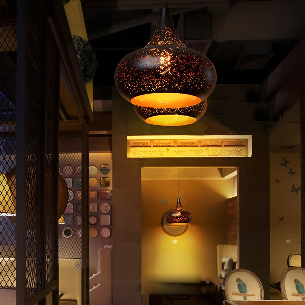Creative Iron E27 Black Retro Industrial Pendant Light