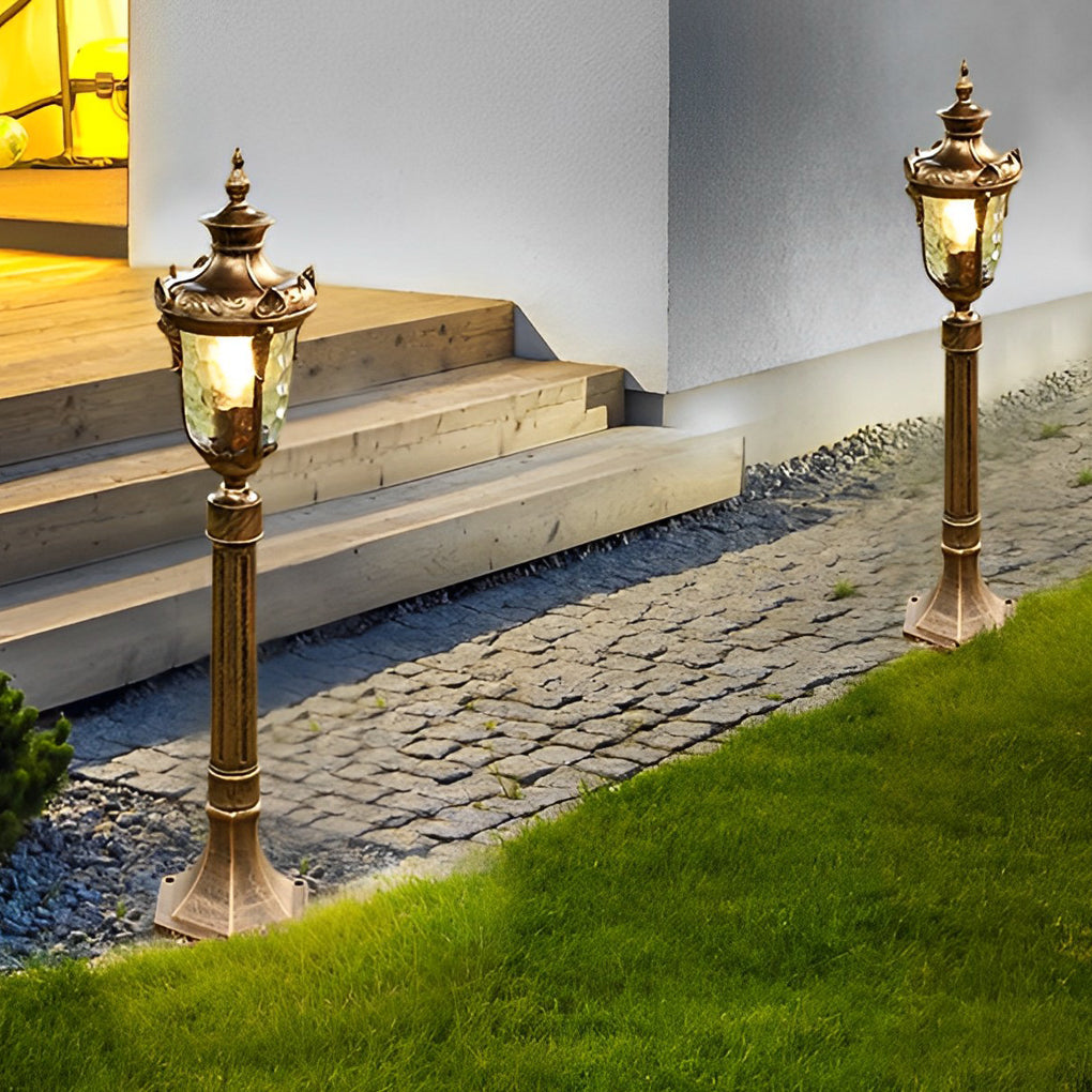 European Style Waterproof Outdoor Lawn Lamp Elegant Pathway Lighting