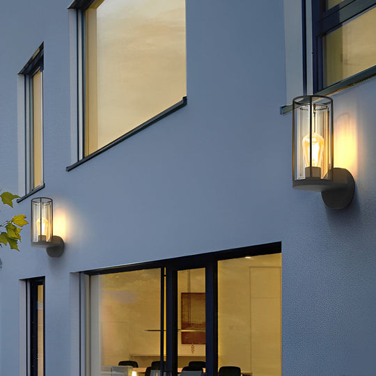 Modern Minimalist Round Outdoor Stainless Steel Light