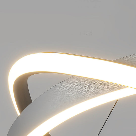 Circular Wave Rings Three-Step Dimming Minimalist Nordic Chandelier