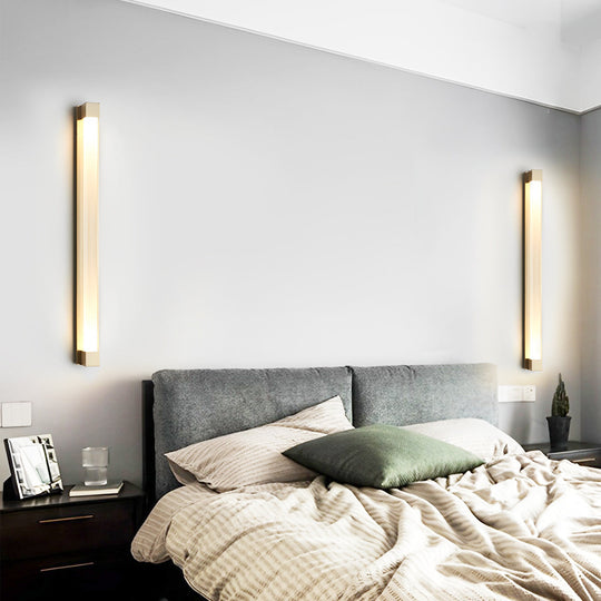 Minimalist Crystal Strip Postmodern LED Wall Lamp